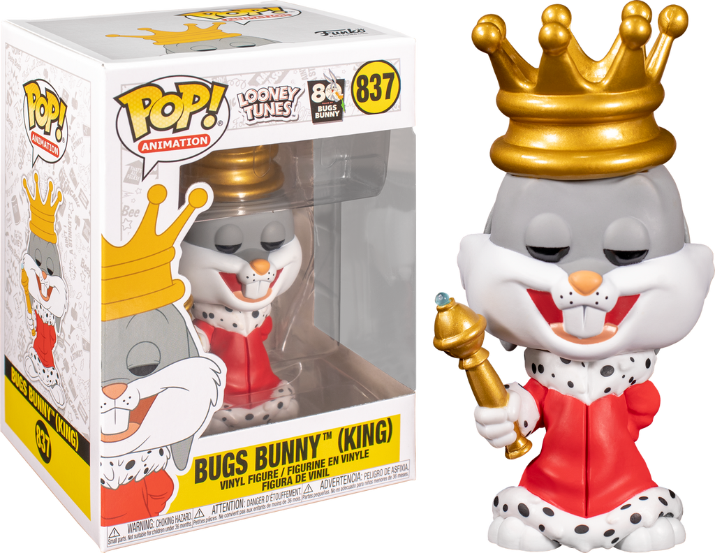 Funko Pop! Looney Tunes - King Bugs Bunny 80th Anniversary #837
