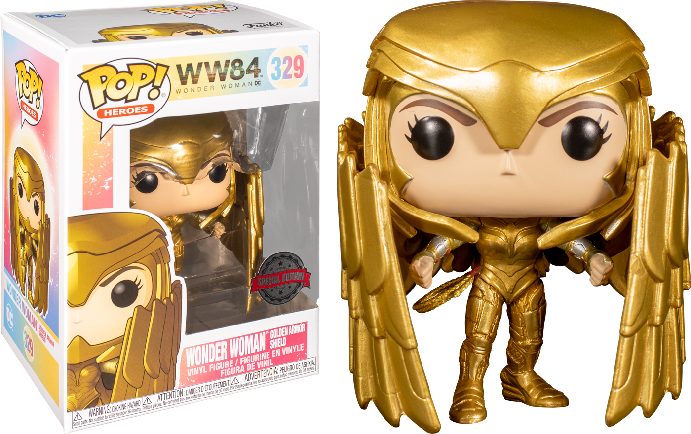 Funko Pop! Wonder Woman 1984 - Wonder Woman with Gold Shield #329