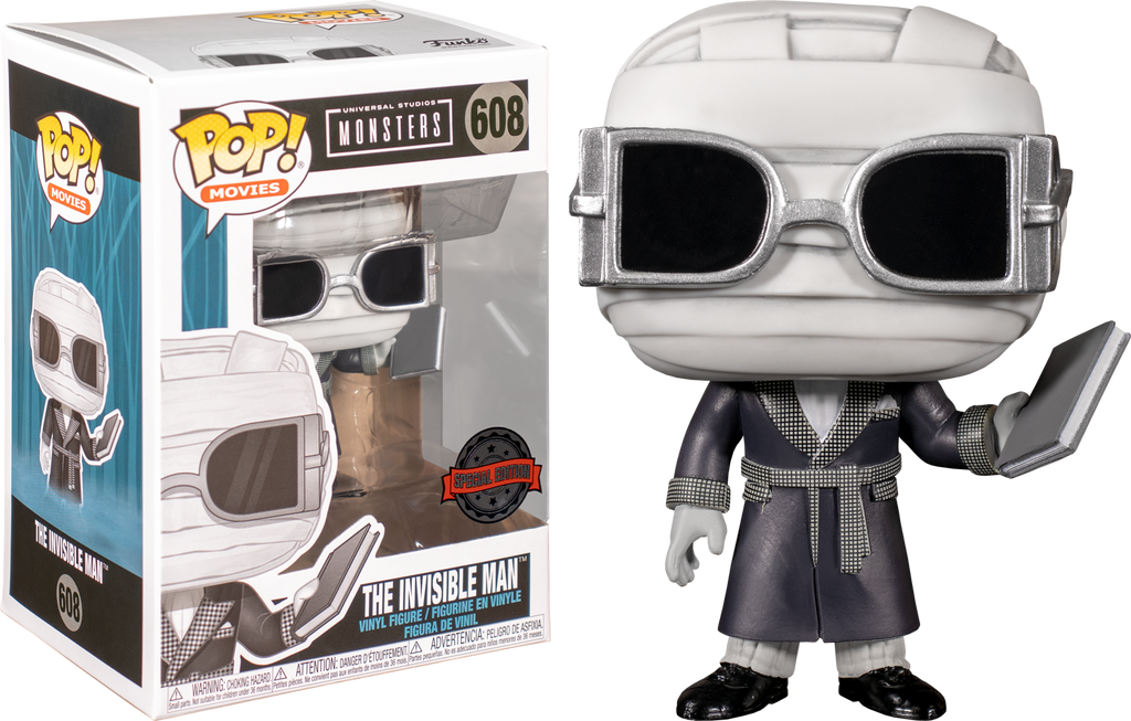 Funko Mystery orders Mini Universal Studios Monsters Invisible Man (CHASE) Vinyl Mint