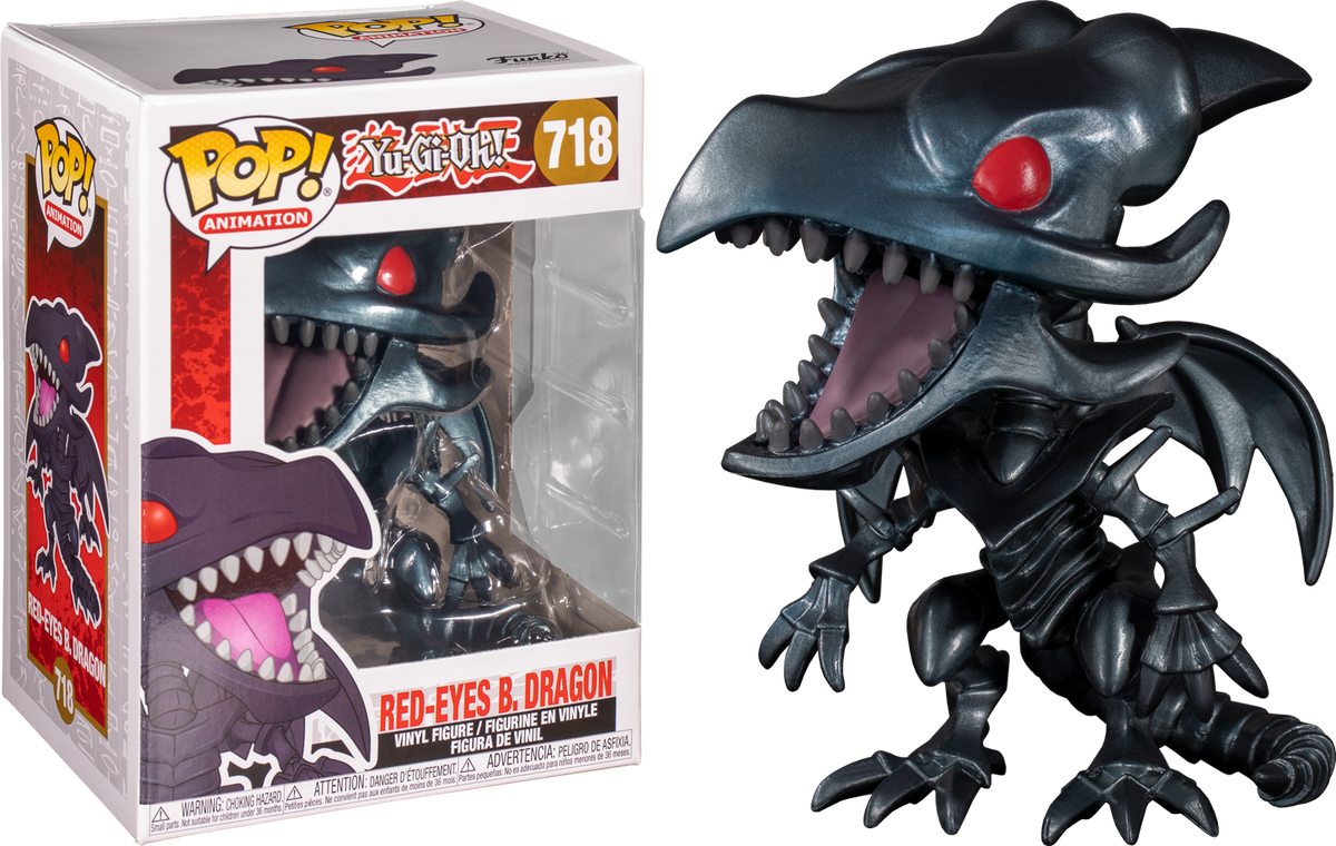 Funko Pop! Yu-Gi-Oh! - Red Eyes Black Dragon #718 - The Amazing Collectables