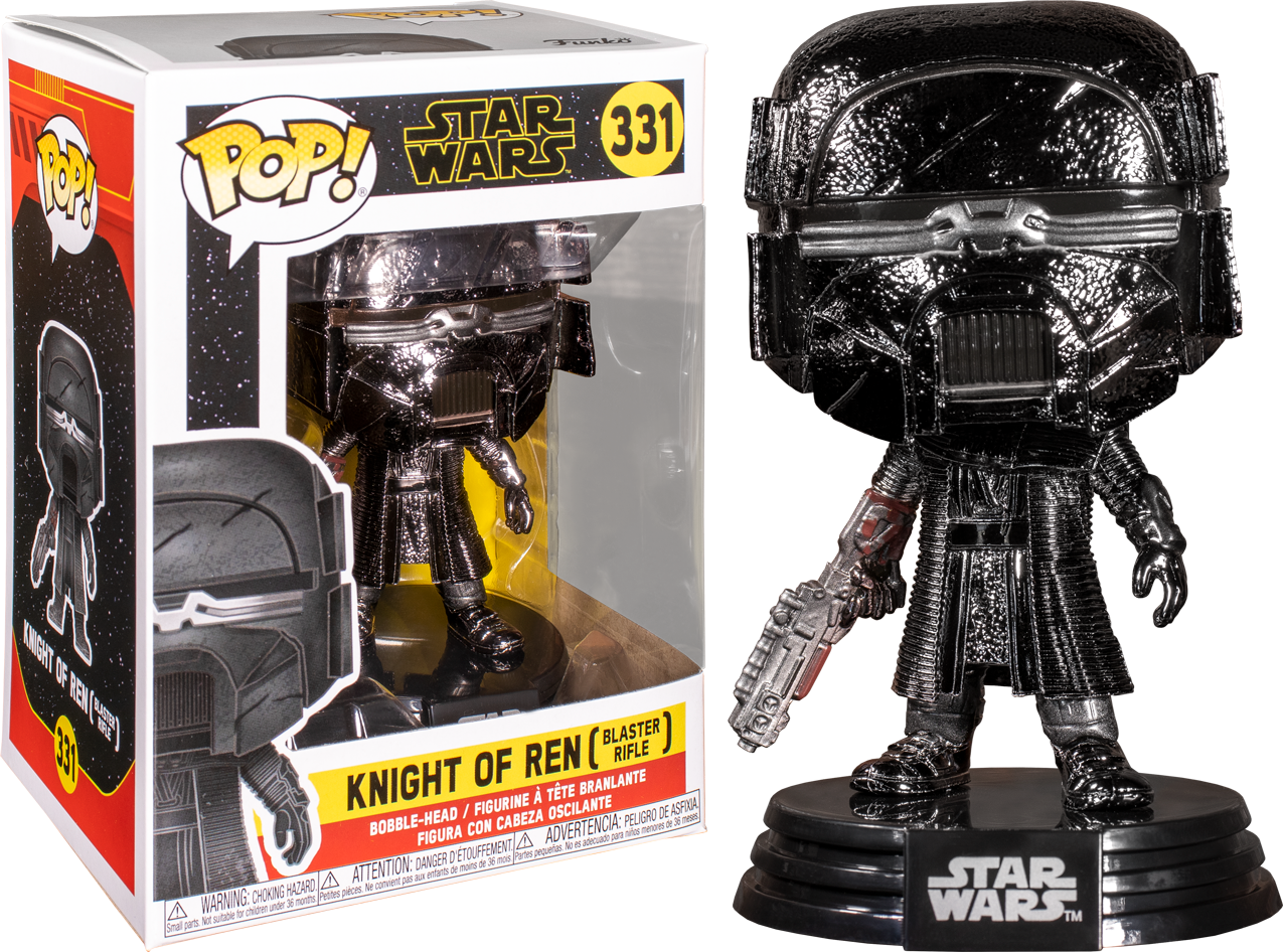 Funko Pop! Star Wars Episode IX: The Rise Of Skywalker - Knight Of Ren with Blaster Hematite Chrome #331