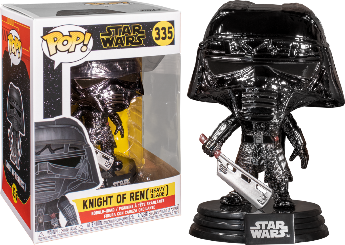 Funko Pop! Star Wars Episode IX: The Rise Of Skywalker - Knight Of Ren with Blade Hematite Chrome #335 - The Amazing Collectables