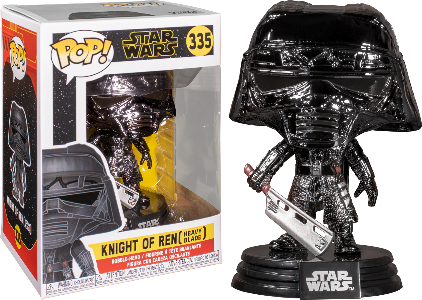 Funko Pop! Star Wars Episode IX: The Rise Of Skywalker - Knight Of Ren with Blade Hematite Chrome #335