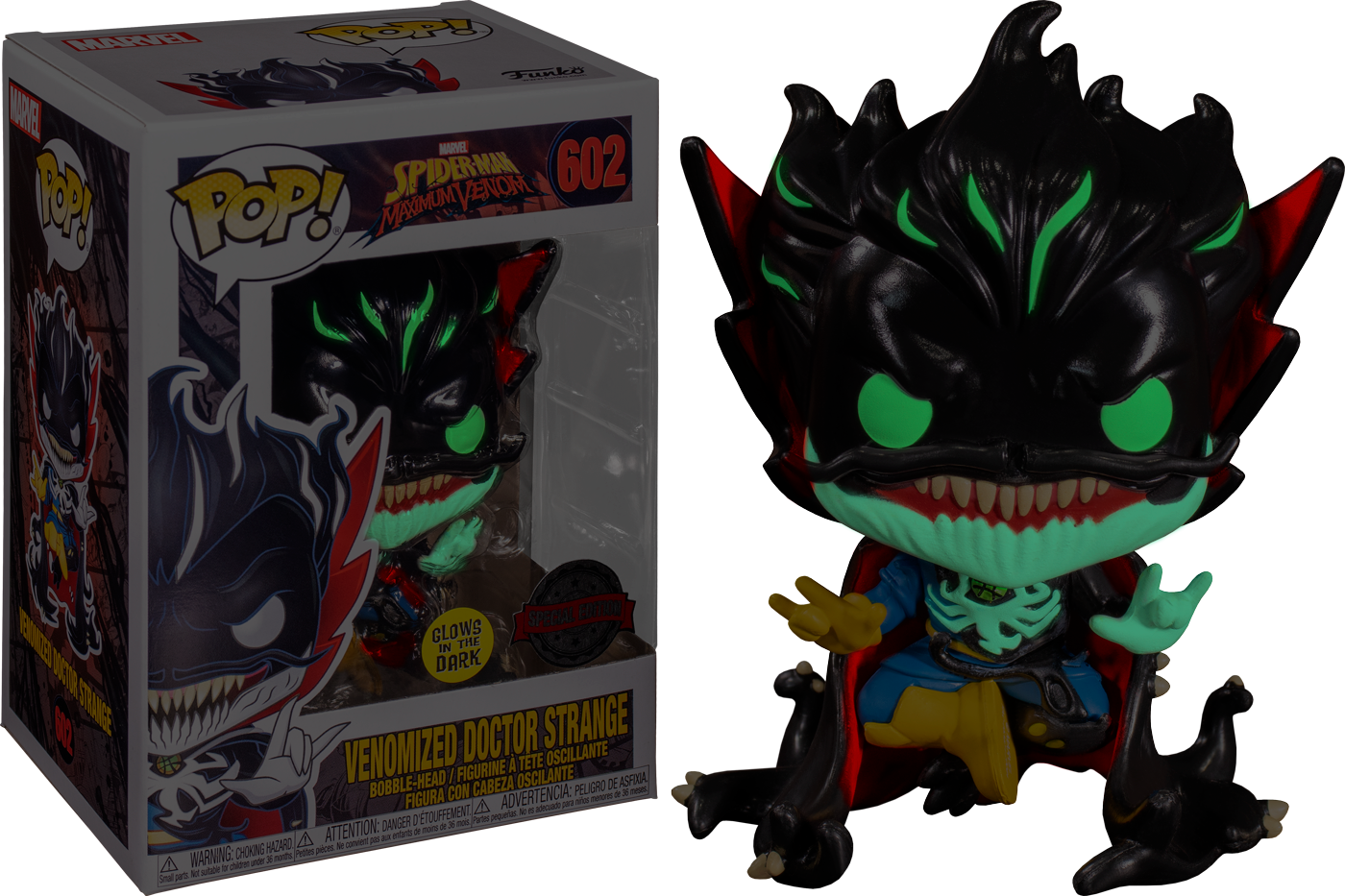 Funko Pop! Spider-Man: Maximum Venom - Doctor Strange Glow in the Dark #602