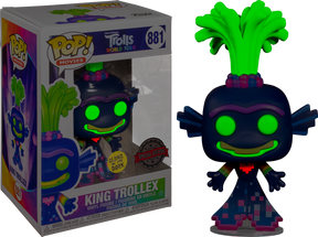 Funko Pop! Trolls World Tour - King Trollex Glow in the Dark #881