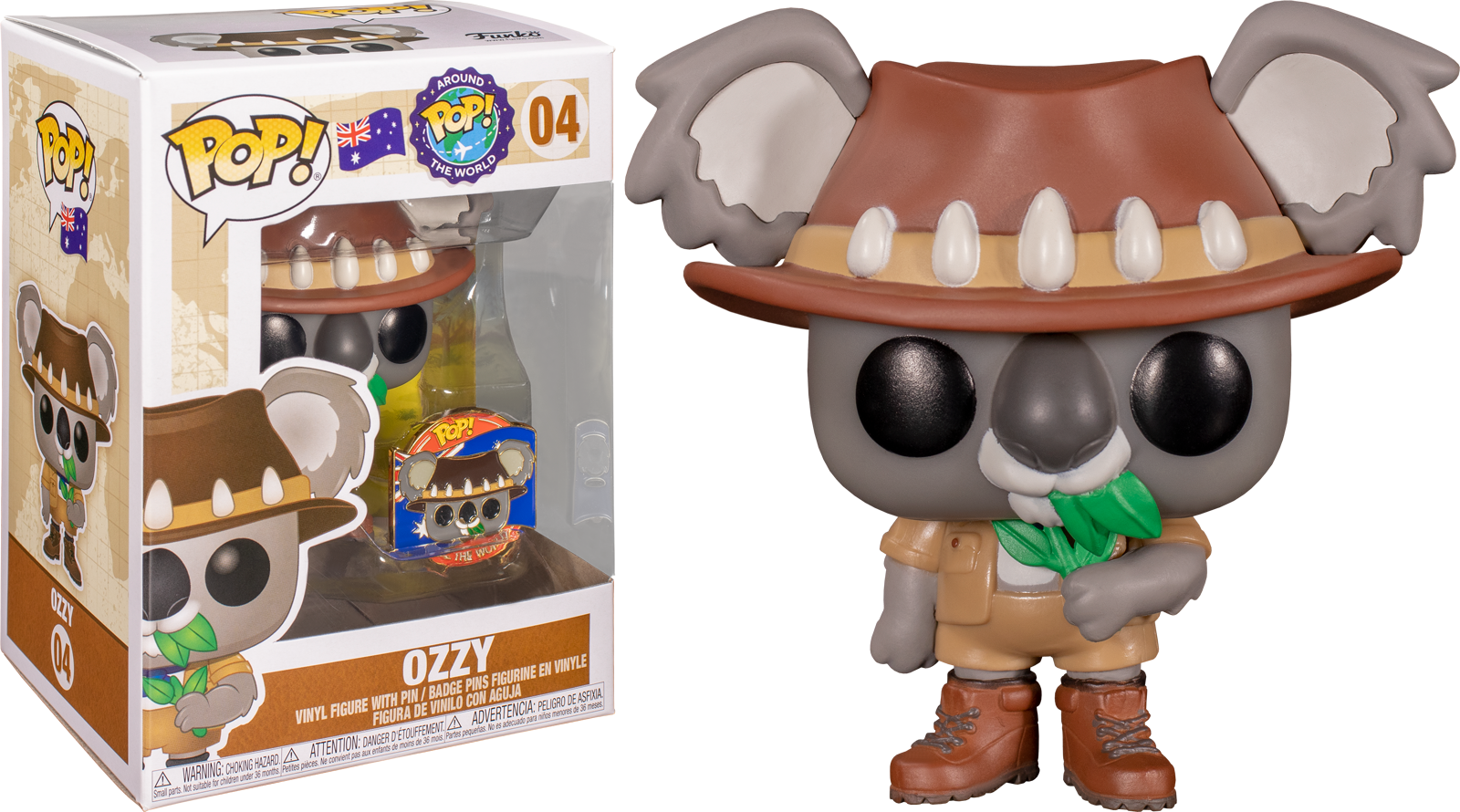 Funko Pop! Around the World - Ozzy the Koala with Collector Pin Australia #04