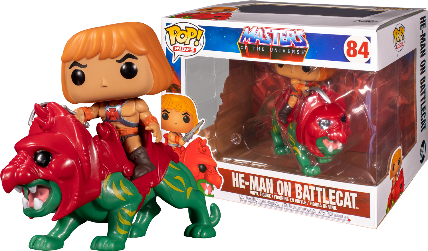 Funko Pop! Rides - Masters of the Universe - He-Man on Battle Cat #84