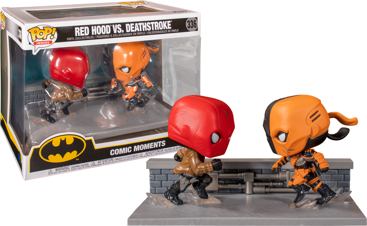 Funko Pop! Deathstroke - Red Hood vs Deathstroke Comic Moments - 2-Pack #336 - The Amazing Collectables