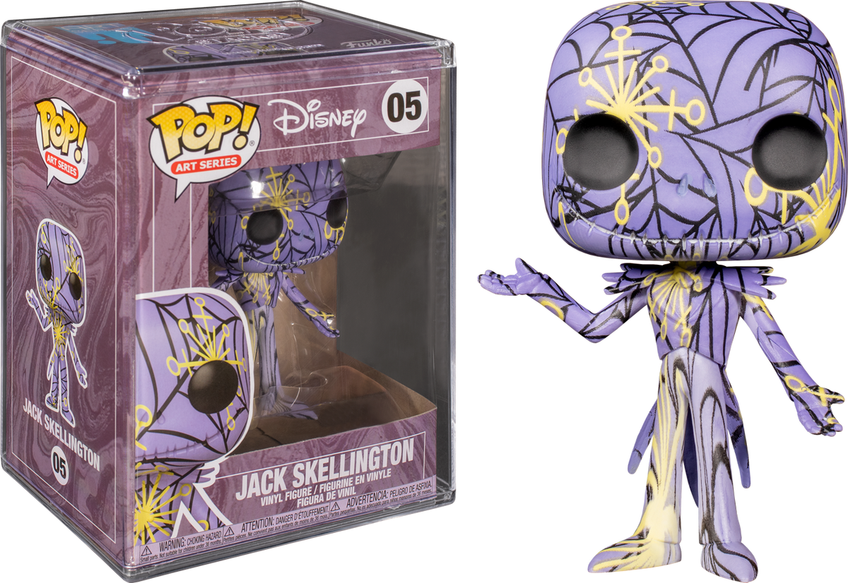 Funko Pop!  The Nightmare Before Christmas - Jack Skellington Purple Artist's Series with Pop! Protector #05 - The Amazing Collectables