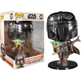 Funko Pop! Star Wars: The Mandalorian – The Mandalorian Chrome Armour with The Child 10” #380 - The Amazing Collectables