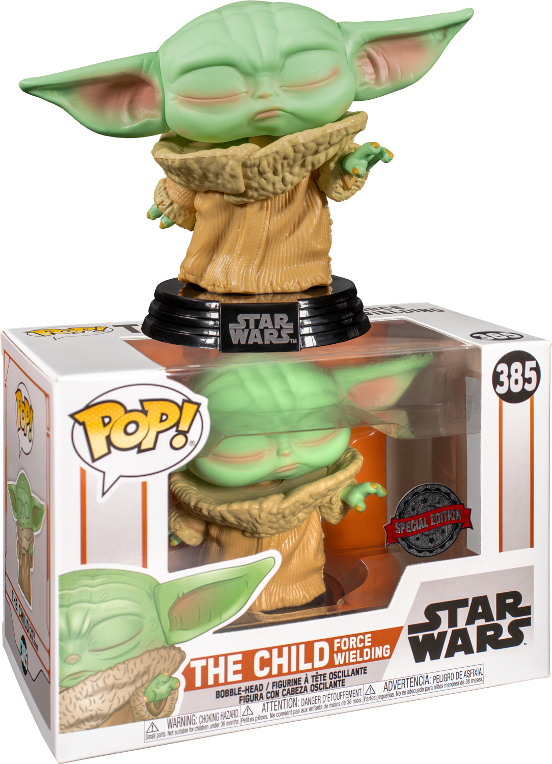 Funko Pop! Star Wars: The Mandalorian - The Child (Baby Yoda) Force Wielding #385 - The Amazing Collectables