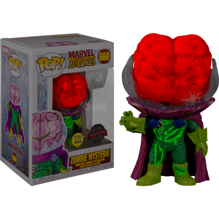 Funko Pop! Marvel Zombies - Mysterio Zombie Glow in the Dark #660 - The Amazing Collectables
