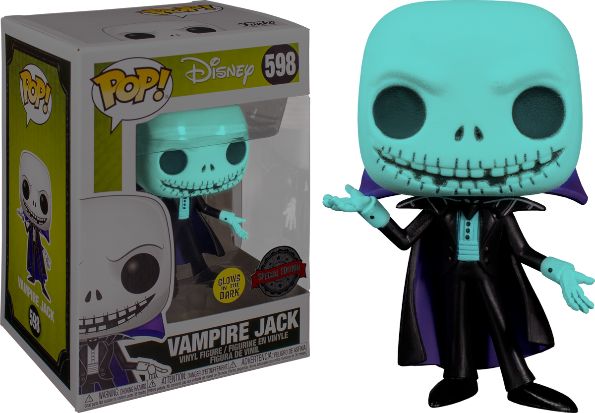 Funko Pop! The Nightmare Before Christmas - Vampire Jack Glow in the Dark #598 - The Amazing Collectables