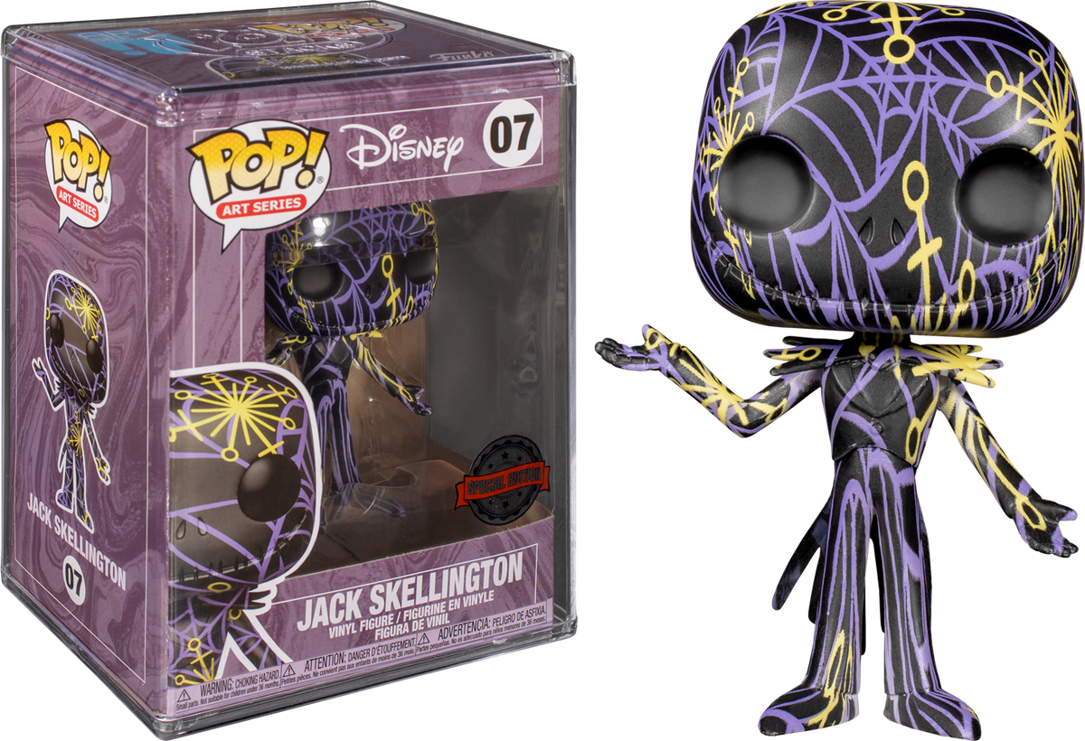 Funko Pop! The Nightmare Before Christmas - Jack Skellington Artist Series with Pop! Protector #07 - The Amazing Collectables