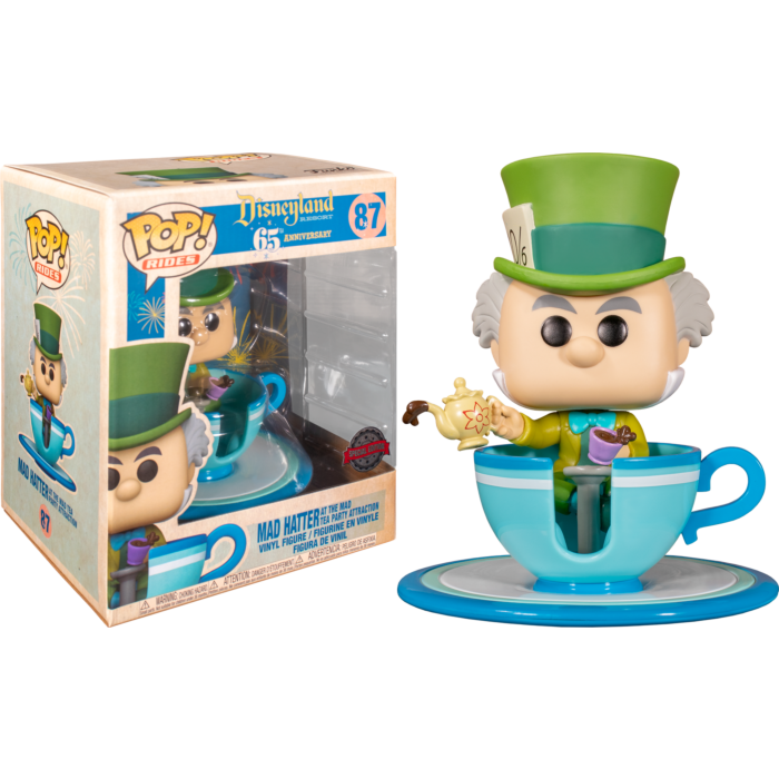 Funko Pop! Rides - Alice in Wonderland - Mad Hatter with Teacup Tea Party Attraction Disneyland 65th Anniversary #87 - The Amazing Collectables