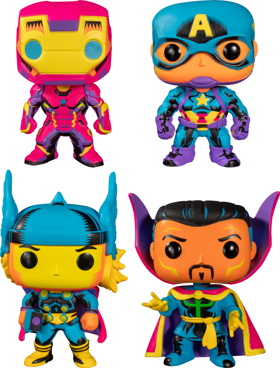 Funko Pop! Marvel: Blacklight - Guardians of the Neon - Bundle (Set of