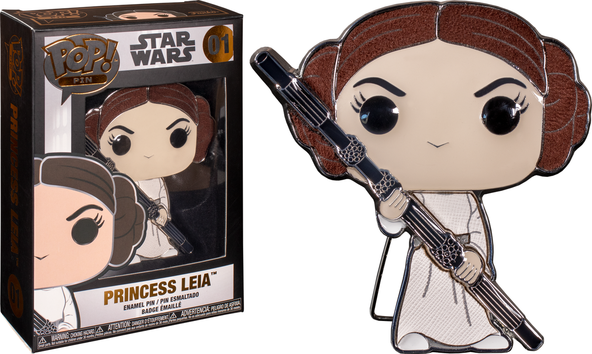 Funko Pop! Star Wars - Princess Leia 4” Enamel Pin #01 - The Amazing Collectables
