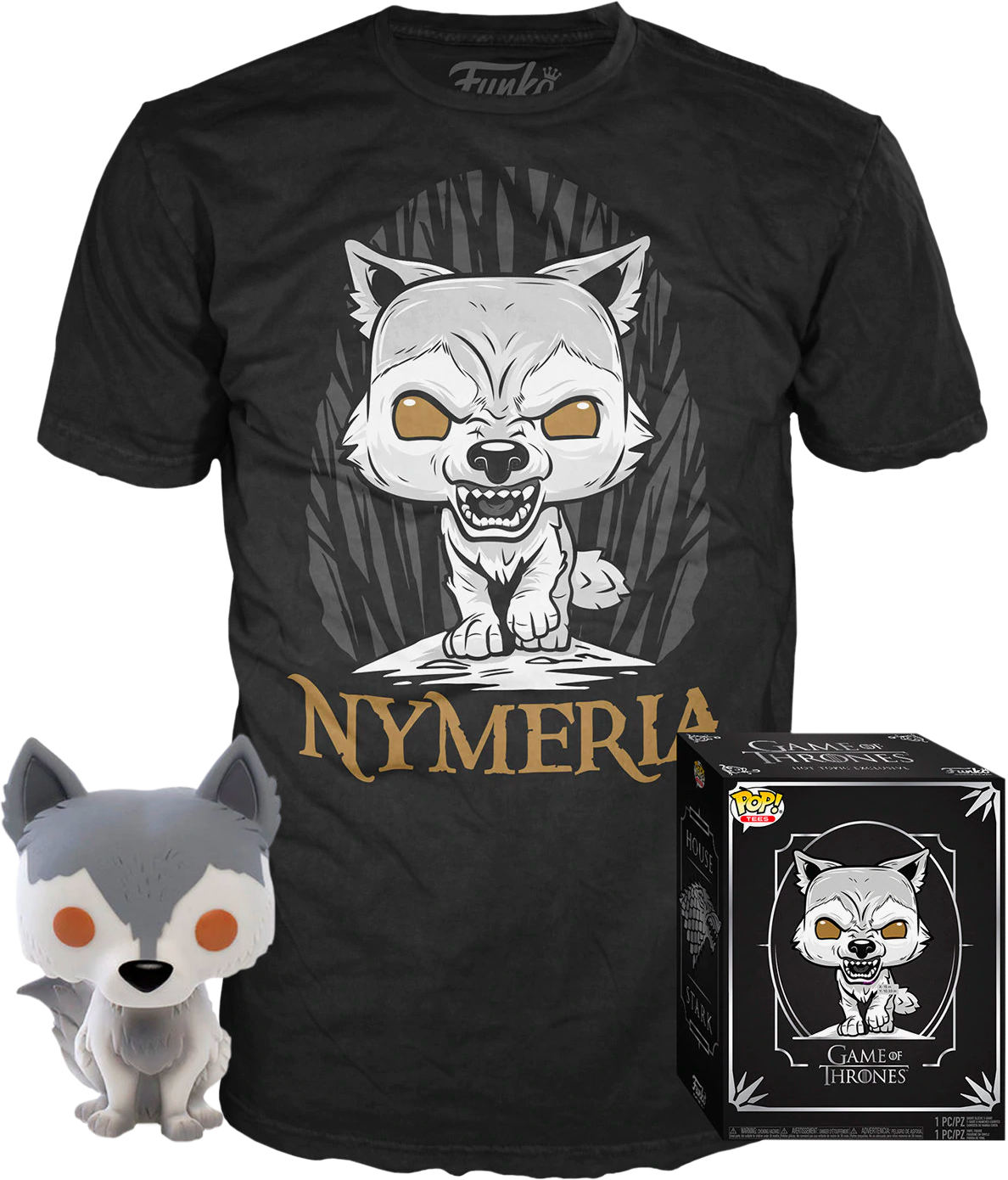 Funko - Game of Thrones - Nymeria - Vinyl Figure & T-Shirt Box Set - The Amazing Collectables