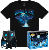 Funko - Game of Thrones - Icy Viserion Glow in the Dark - Vinyl Figure & T-Shirt Box Set - The Amazing Collectables