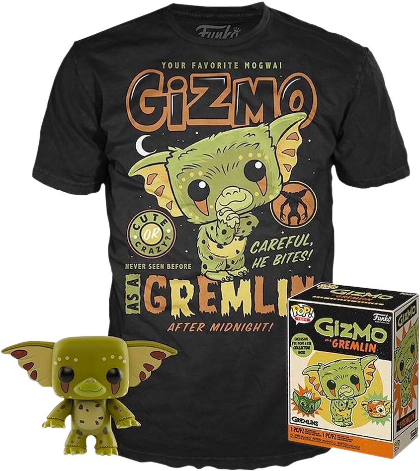 Funko - Gremlins - Gizmo as Gremlin - Vinyl Figure & T-Shirt Box Set - The Amazing Collectables