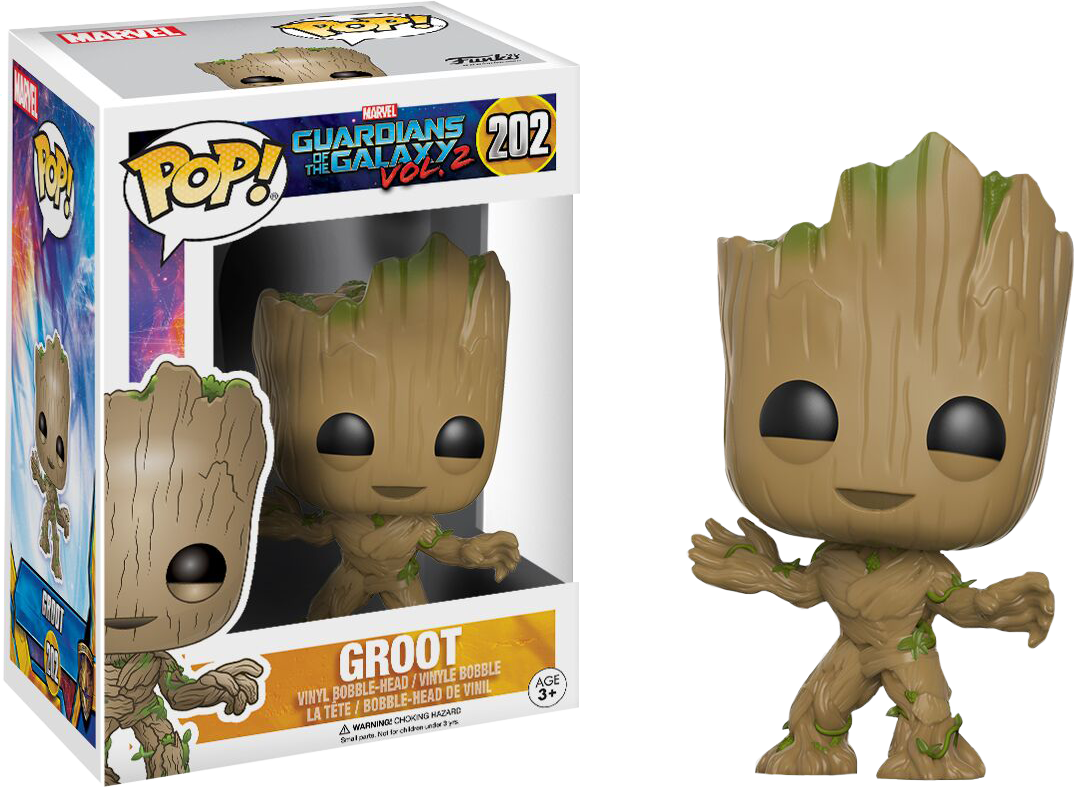 Funko Pop! Guardians of the Galaxy: Vol 2 - Groot #202 - The Amazing Collectables