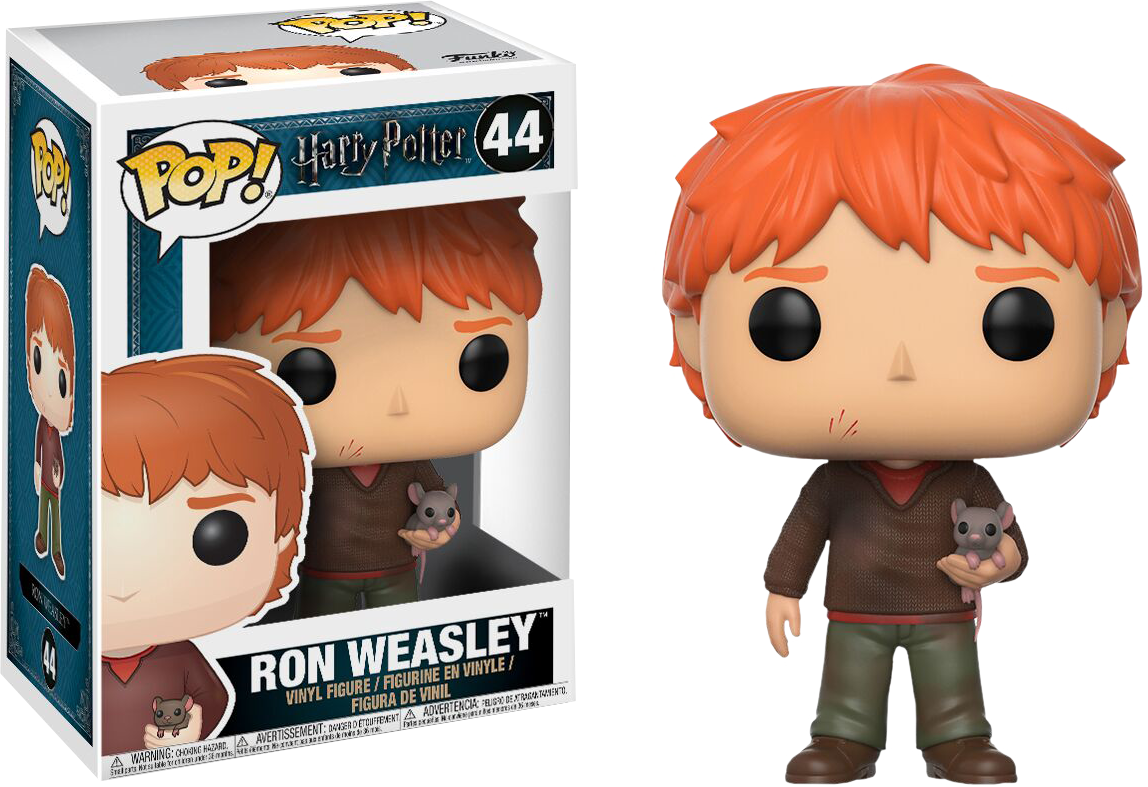 Funko Pop! Harry Potter - Ron Weasley with Scabbers #44