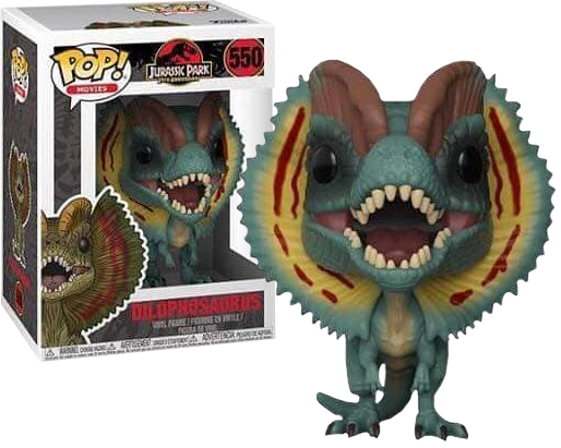 Funko Pop! Jurassic Park - Dilophosaurus #550 - Chase Chance - The Amazing Collectables