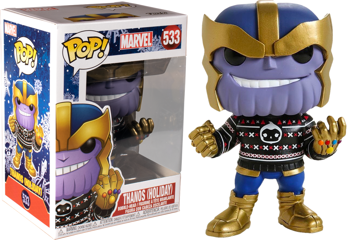 Funko Pop! The Avengers - Thanos with Ugly Sweater Christmas Holiday #533 - The Amazing Collectables