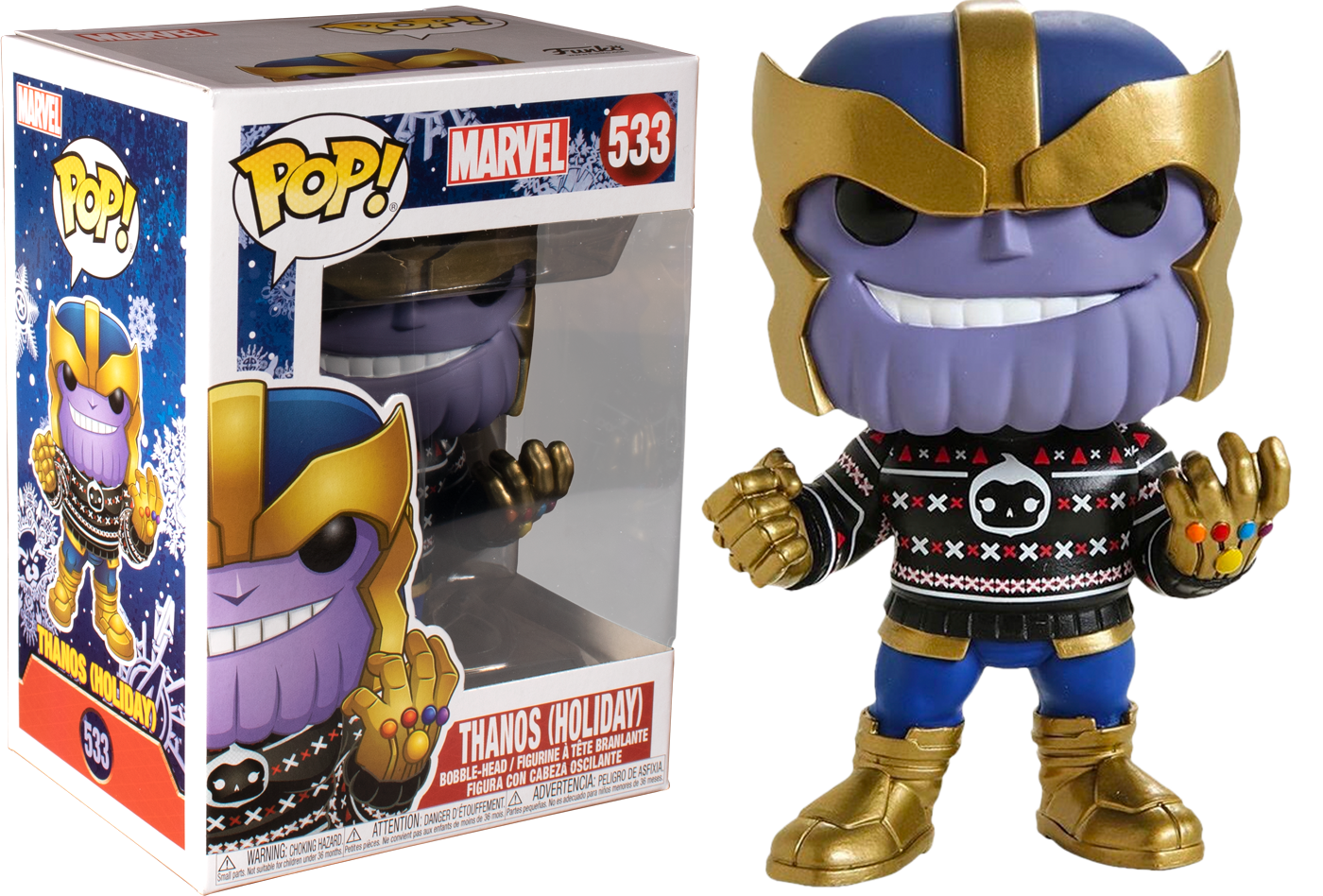 Funko Pop! The Avengers - Thanos with Ugly Sweater Christmas Holiday #533