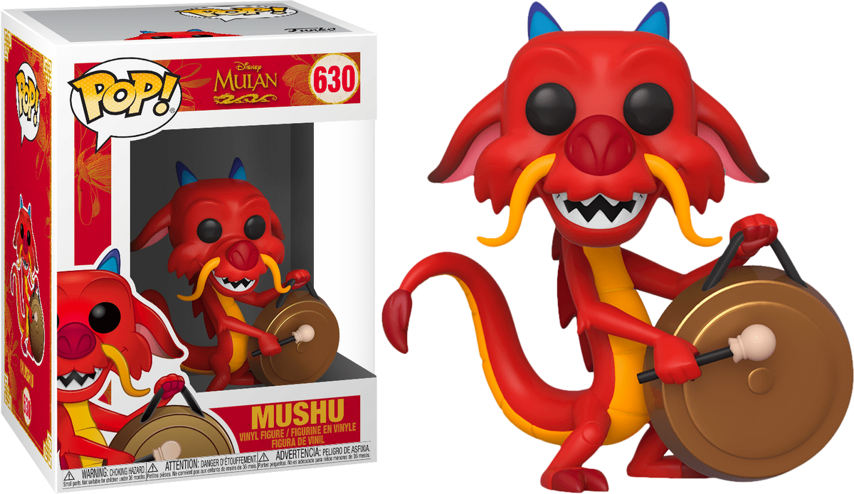 Funko Pop! Mulan - Mushu with Gong #630 - The Amazing Collectables