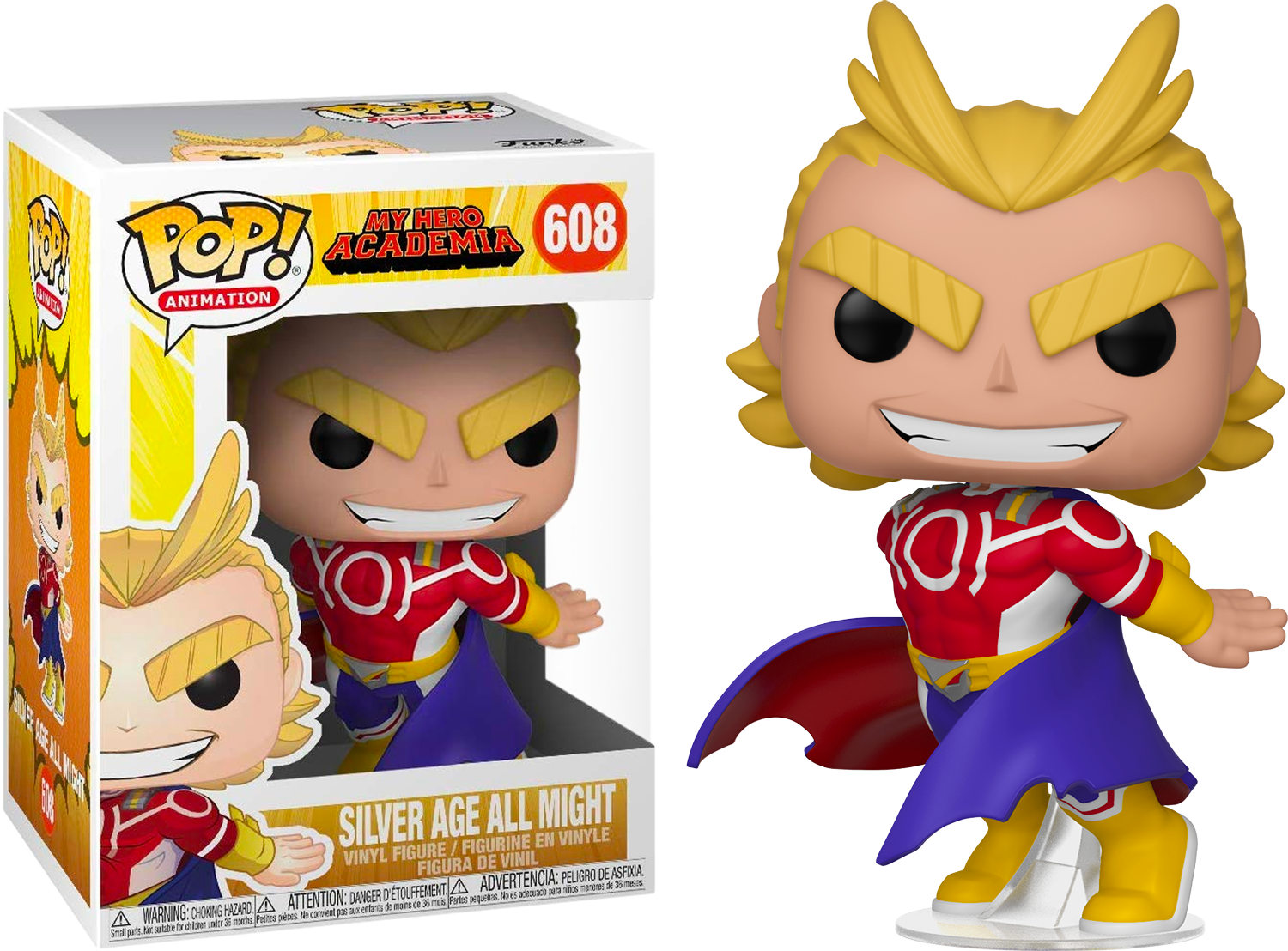 Funko Pop My Hero Academia All Might Silver Age 608