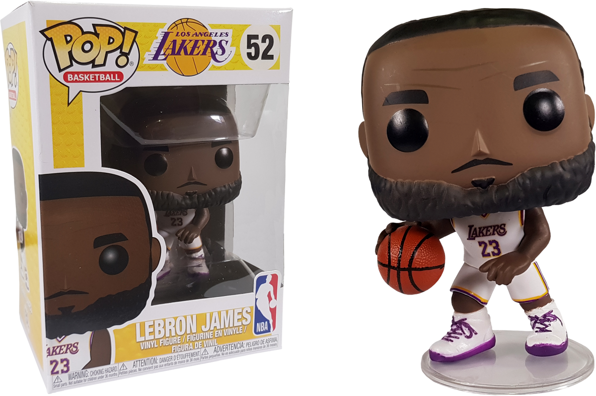 Funko Pop! NBA Basketball - Lebron James L.A. Lakers White Uniform #52 - The Amazing Collectables