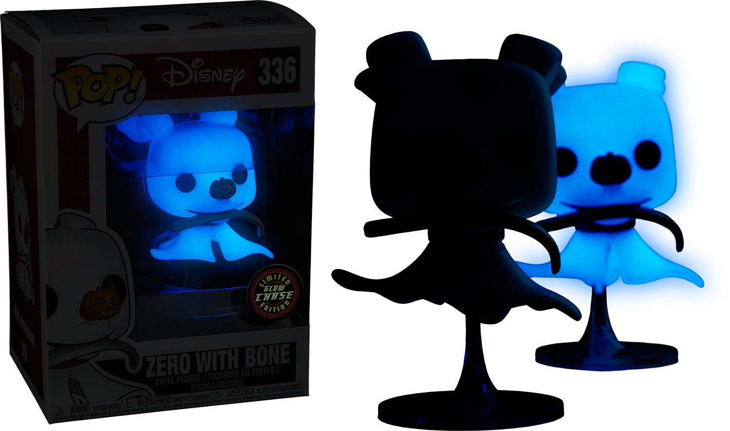 Funko Pop! The Nightmare Before Christmas - Zero with Bone #336 - Chase Chance