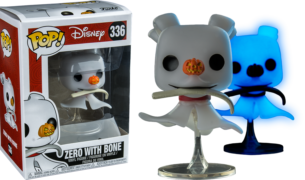 Funko Pop! Nightmare Before Christmas - Zero with Bone #336 - The Amazing Collectables