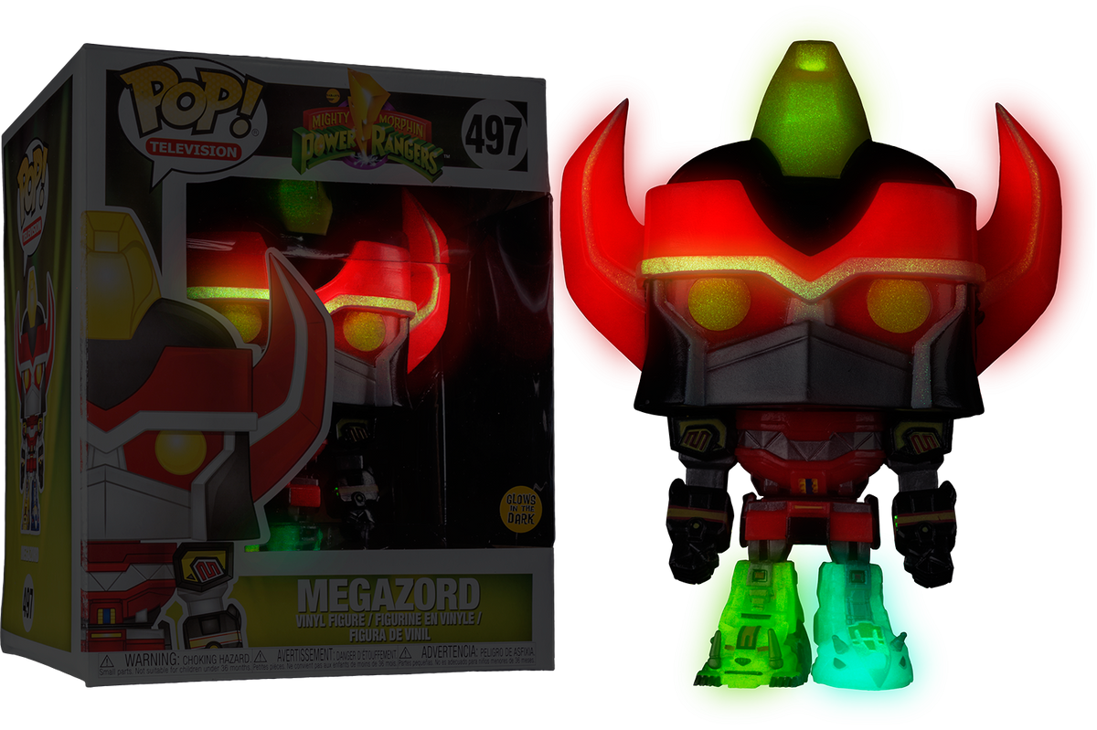 Funko Pop! Power Rangers - Megazord 6” Super Sized Glow in the Dark #497 - The Amazing Collectables