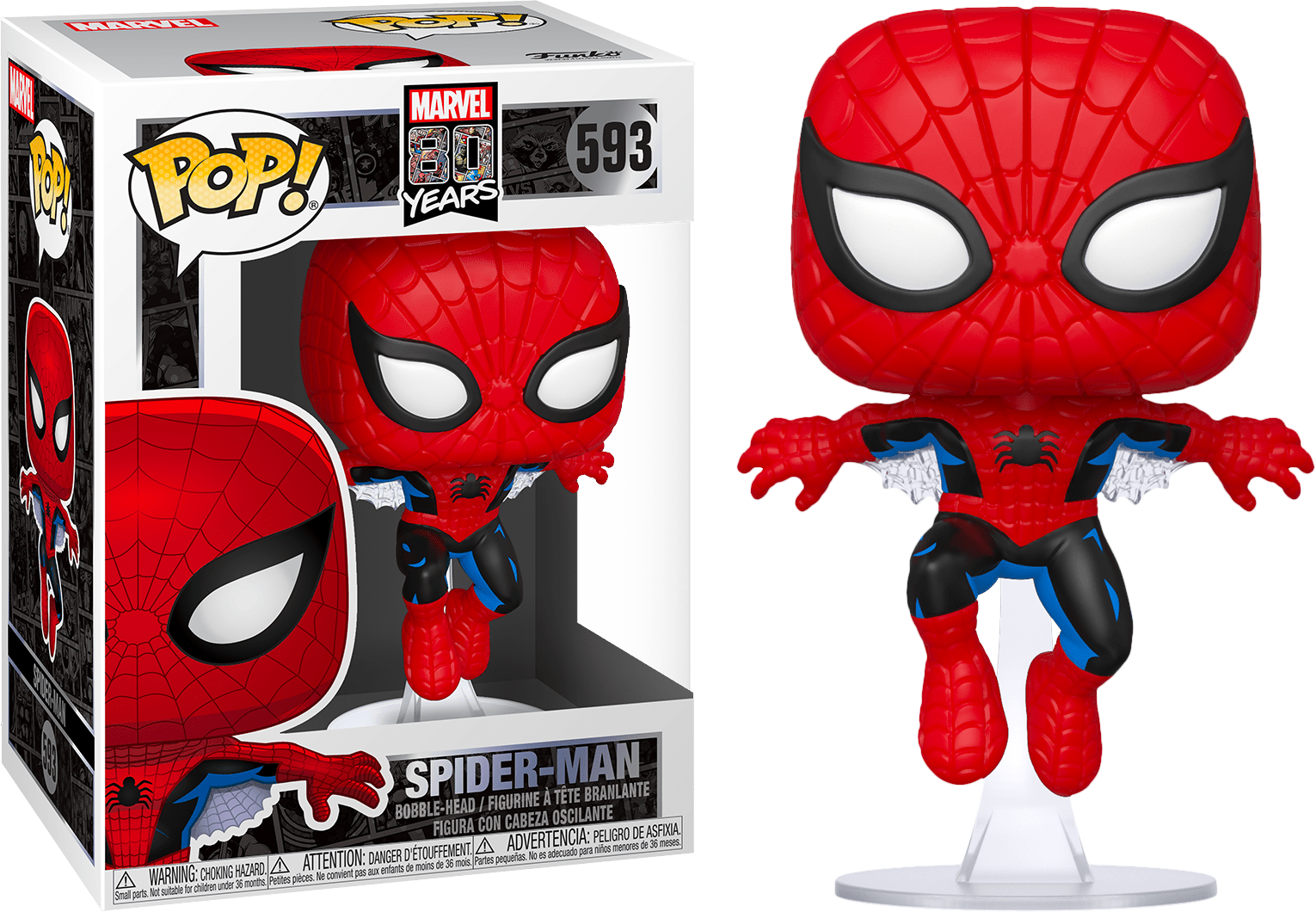 Funko Pop! Spider-Man - Spider-Man First Appearance 80th Anniversary #593