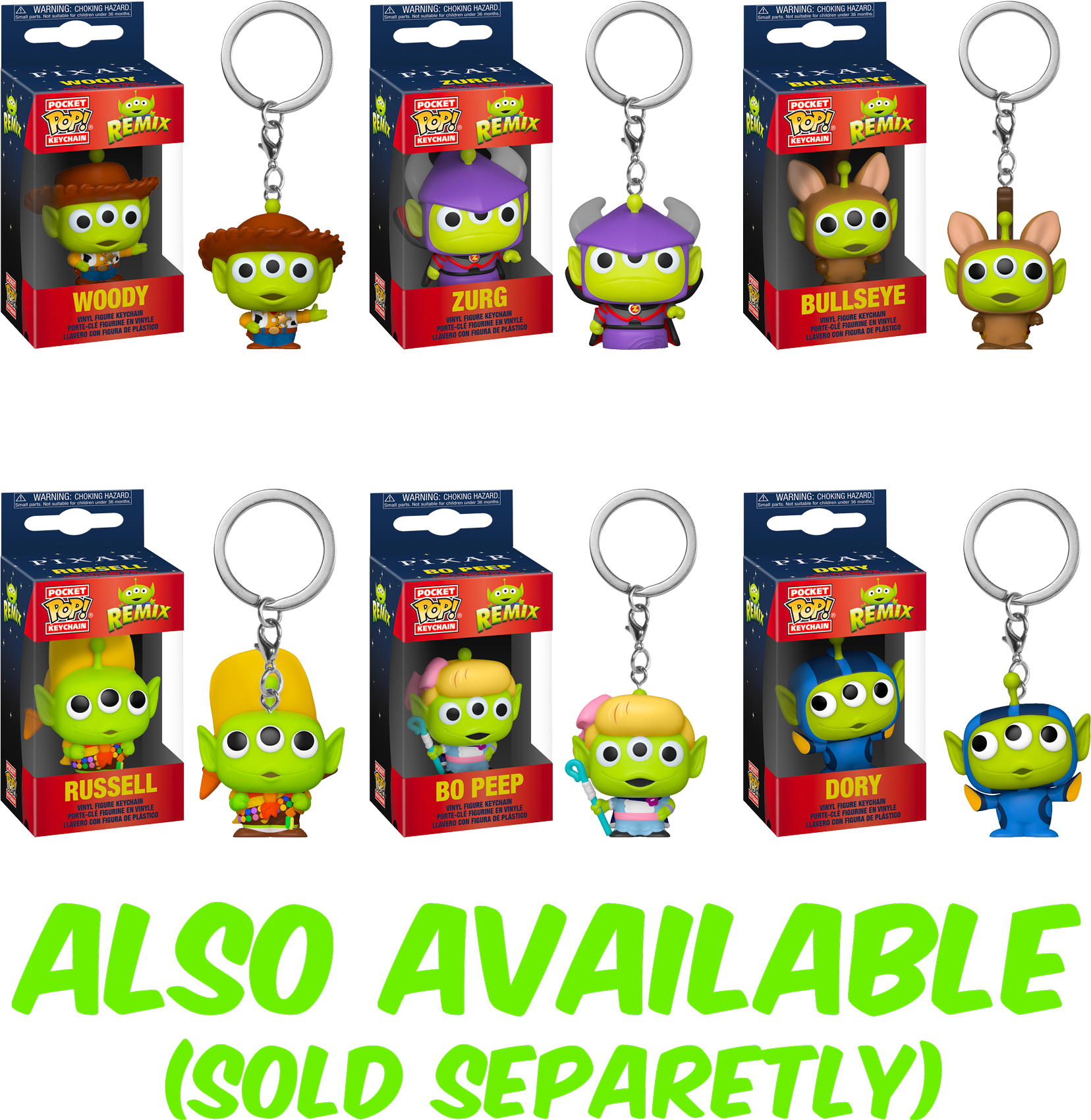 Toy story online alien funko keychain